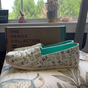 toms white bunny canvas women's classics